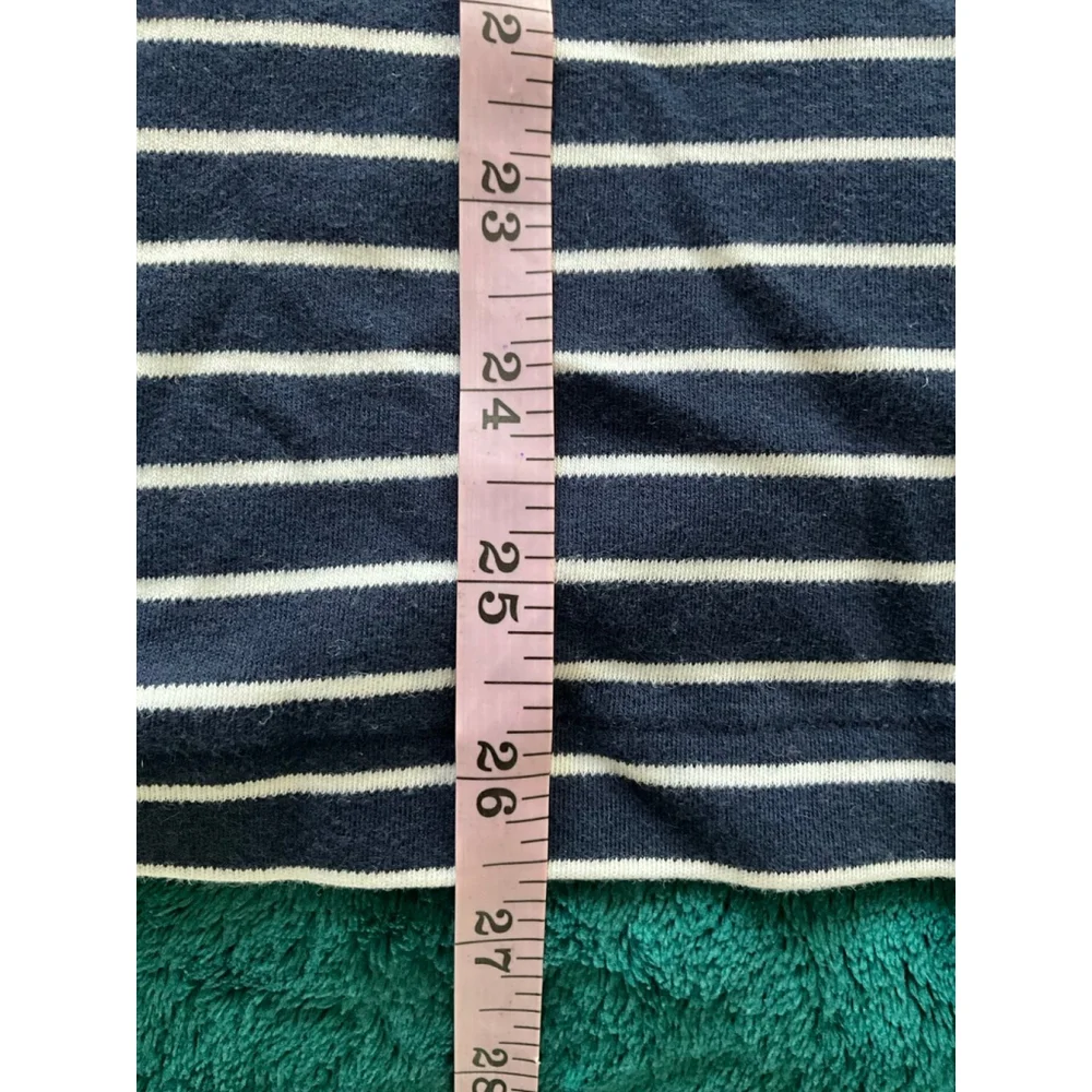 Polo Ralph Lauren navy blue and white striped short-sleeve polo shirt Large